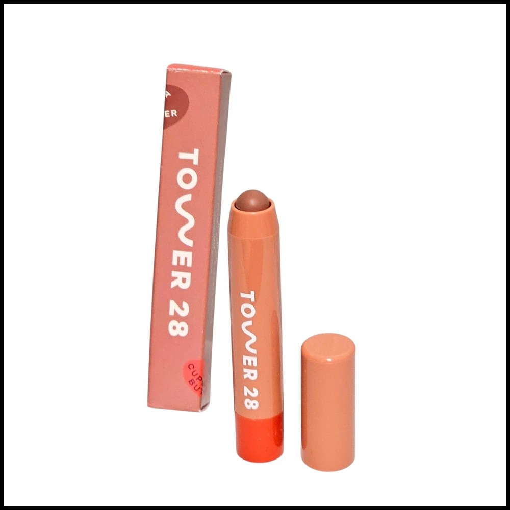 Tower 28 Juice Balm Vegan Tinted Color Mix (Juicy Sheer Nude) Travel Size New